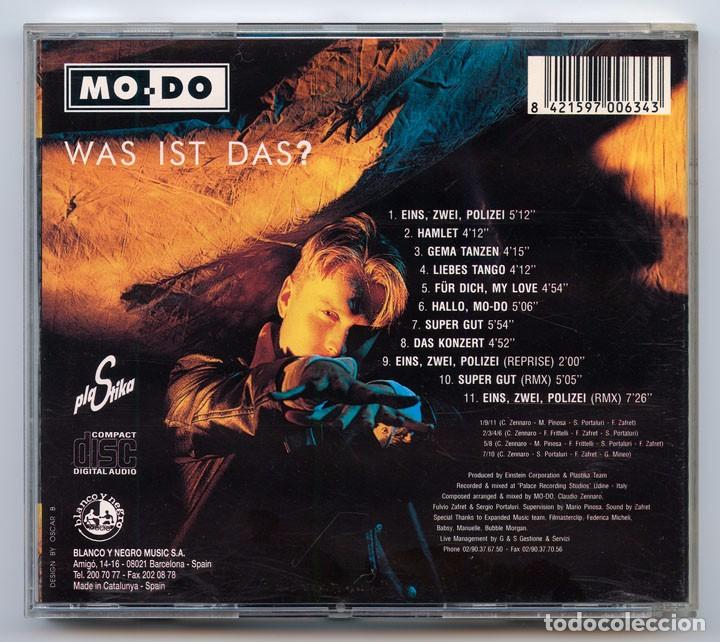 CDs de m&uacute;sica: CD - MO-DO - WAS IST DAS? - BLANCO Y NEGRO - 1995 - Foto 2