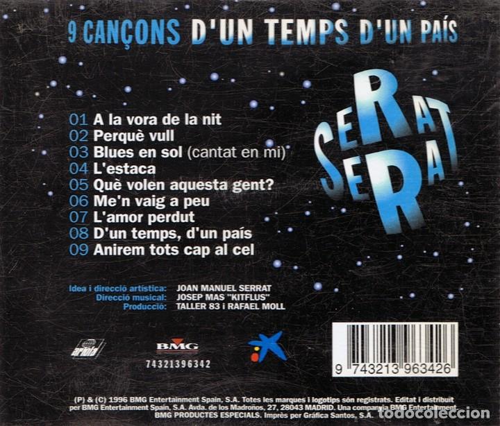 CDs de m&uacute;sica: SERRAT &uml;9 CAN&Ccedil;ONS D&acute;UN TEMPS D&acute;UN PA&Iacute;S&uml; (CD) - Foto 2