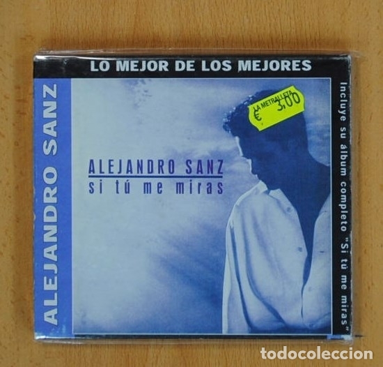 CDs de m&uacute;sica: ALEJANDRO SANZ - SI TU ME MIRAS - CD - Foto 1