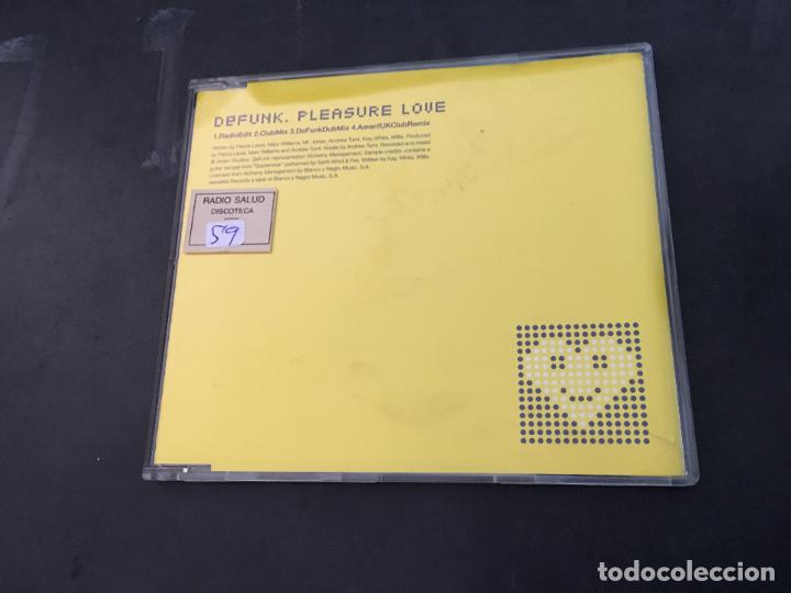 CDs de m&uacute;sica: DEFUNK (PLEASURE LOVE) CD 4 TRACK (CDI10) - Foto 1