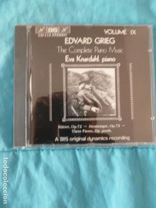 CD di Musica: THE COMPLETE PIANO MUSIC  EVA KNARDAHL.  EDVARD GREG. VOL IX   BIS 1987