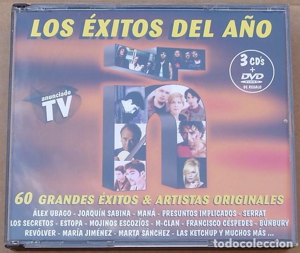 CDs de m&uacute;sica: &Ntilde; LOS EXITOS DEL A&Ntilde;O 2002 - 60 GRANDES EXITOS (3CD+DVD) 60 TEMAS - Foto 1