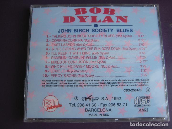 CDs de m&uacute;sica: BOB DYLAN CD EXIT RECORDS 1992- JOHN BIRCH SOCIETY BLUES - Foto 2