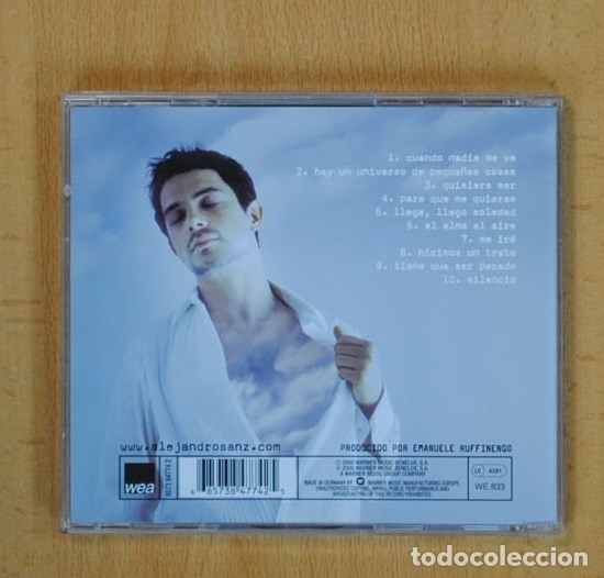 CDs de m&uacute;sica: ALEJANDRO SANZ - EL ALMA AL AIRE - CD - Foto 2