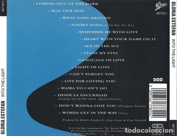CDs de m&uacute;sica: GLORIA ESTEFAN INTO THE LIGHT CD NUEVO - Foto 2