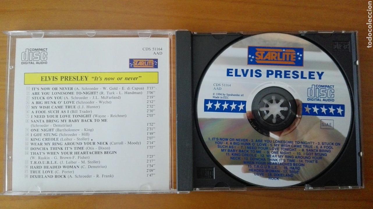 CDs de m&uacute;sica: ELVIS PRESLEY CD ITS NOW OR NEVER - Foto 3
