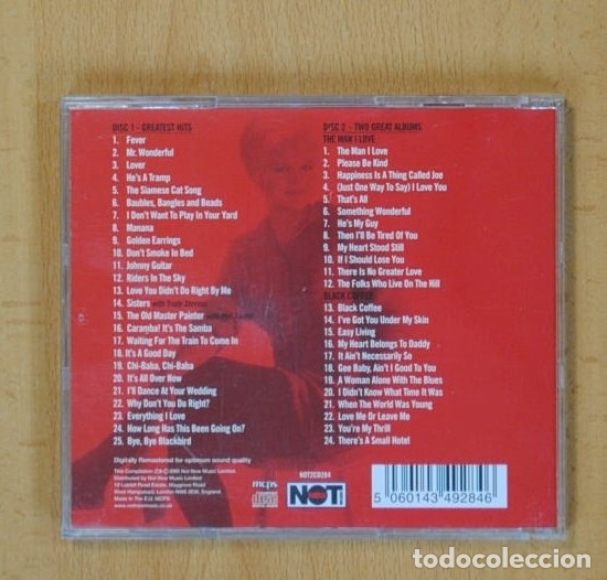 CDs de m&uacute;sica: PEGGY LEE - GREATEST HITS - 2 CD - Foto 2