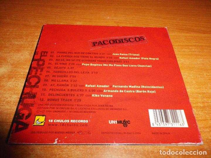 CDs de Música: EL PECHUGA Entre el 2000 y las tresmil CD DIGIPACK 2004 ARMANDO DE CASTRO BARON ROJO RAFAEL AMADOR - Foto 3 - 101065871
