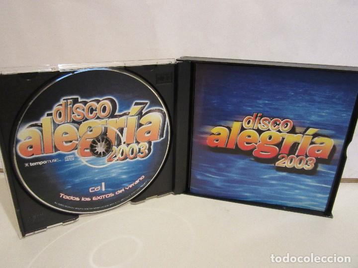 CDs de m&uacute;sica: Disco Alegria 2003 - Todos los &Eacute;xitos - 2 x CD + DVD - 2003 - Spain - EX+/EX+ - Foto 3