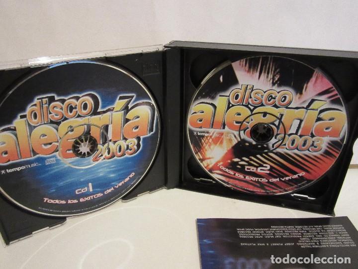 CDs de m&uacute;sica: Disco Alegria 2003 - Todos los &Eacute;xitos - 2 x CD + DVD - 2003 - Spain - EX+/EX+ - Foto 4