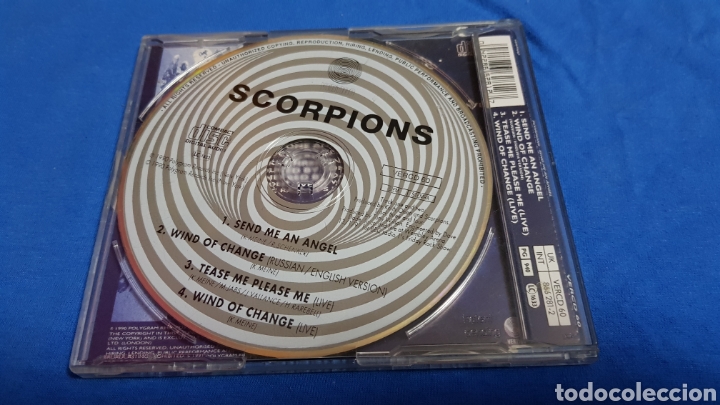 CDs de m&uacute;sica: SCORPIONS SEND ME AN ANGEL CD SINGLE DIFICIL - Foto 2