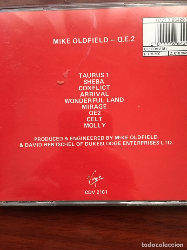 CDs de m&uacute;sica: MIKE OLDFIELD-QE2-1980-9 TEMAS - Foto 2