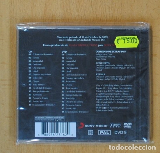 CDs de m&uacute;sica: MONICA NARANJO - ADAGIO - CD - Foto 2