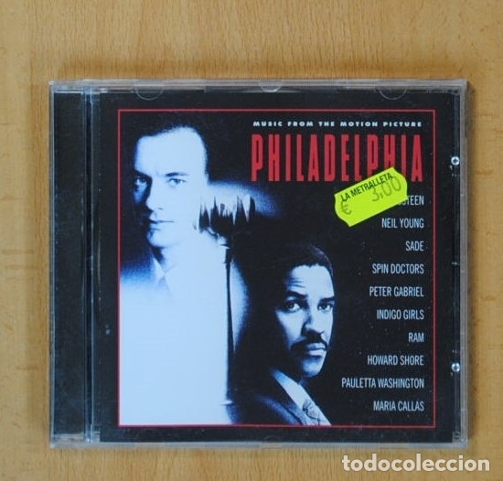 CDs de m&uacute;sica: PHILADELPHIA B.S.O. - VARIOS - CD - Foto 1
