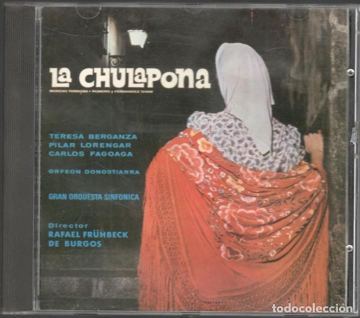 CD de M&uacute;sica: La Chulapona cd 1988 Alhambra Teresa Berganza Fr&uuml;hbeck de Burgos Orfe&oacute;n Donostiarra