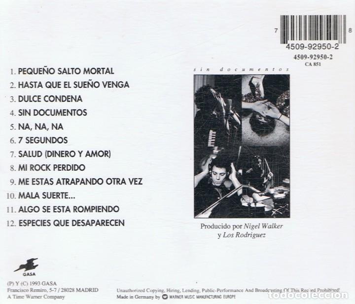 CDs de m&uacute;sica: CD LOS RODRIGUEZ &uml;SIN DOCUMENTOS&uml; - Foto 2