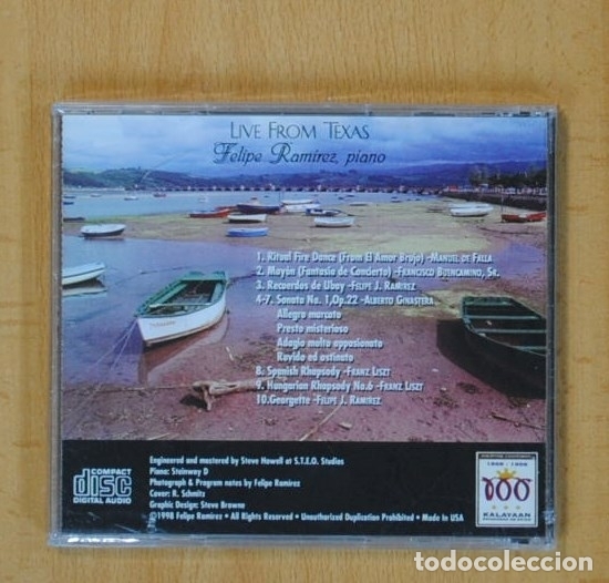 CDs de m&uacute;sica: FELIPE RAMIREZ - LIVE FROM TEXAS - CD - Foto 2