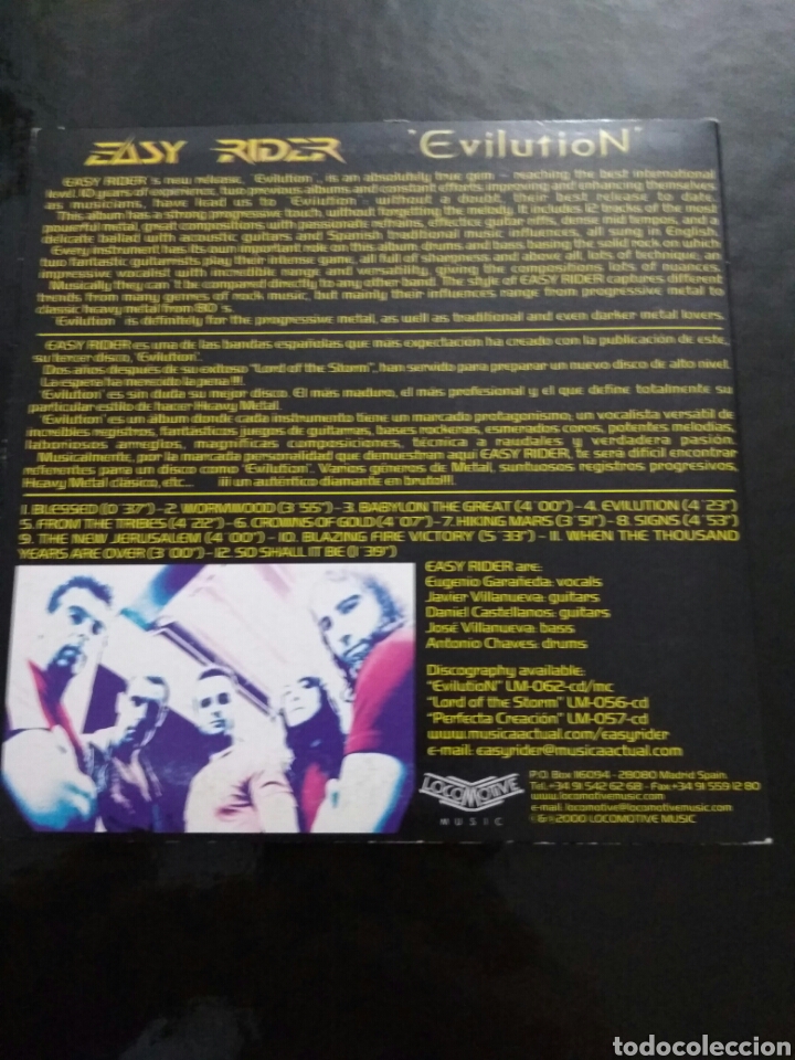 CDs de m&uacute;sica: EASY RIDER / EVILUTION / CD SINGLE PROMOCIONAL - Foto 2