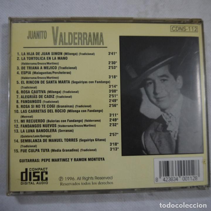 CDs de m&uacute;sica: JUANITO VALDERRAMA - LOS PRIMEROS &Eacute;XITOS - CD 1996 - Foto 3