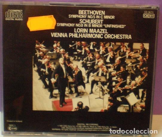 CDs de m&uacute;sica: Beethoven 5 / Schubert 8 - Maazel - CD - Foto 2