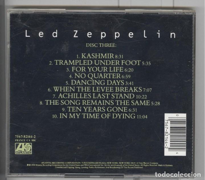 CDs de m&uacute;sica: led zeppelin. disc three. atlantic 1990. cd - Foto 2