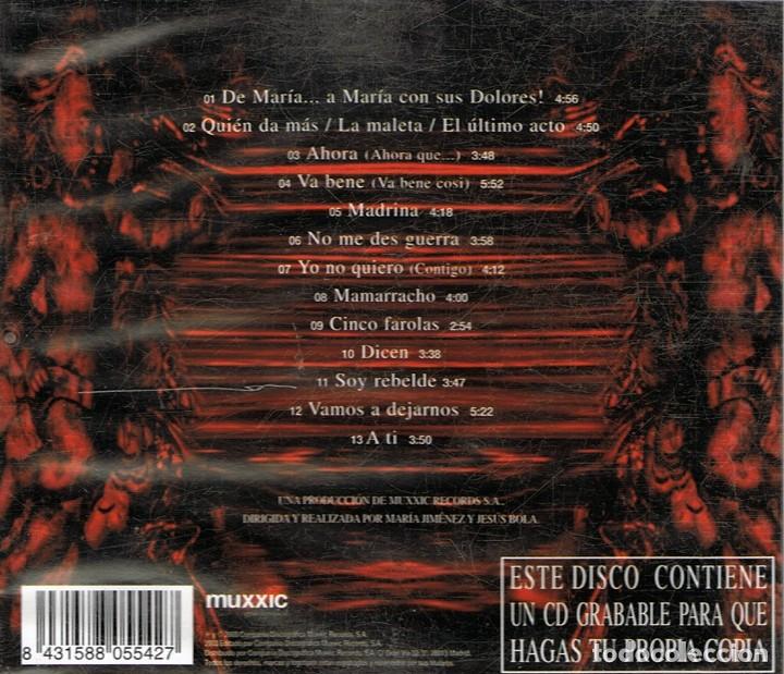 CDs de m&uacute;sica: CD DE MAR&Iacute;A ... A MAR&Iacute;A ... CON SUS DOLORES! - Foto 2