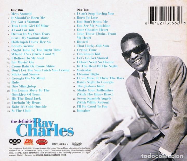 CDs de m&uacute;sica: THE DEFINITIVE RAY CHARLES CD ( 2 CD) - Foto 2