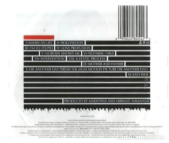 CDs de m&uacute;sica: CD MADONNA : AMERICAN LIFE - Foto 2
