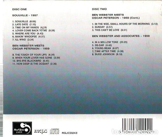 CDs de m&uacute;sica: DOBLE CD BEN WEBSTER : THREE CLASSIC ALBUMS - Foto 2
