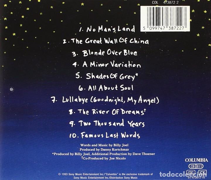 CDs de m&uacute;sica: Billy Joel - River of Dreams - CD - Foto 2
