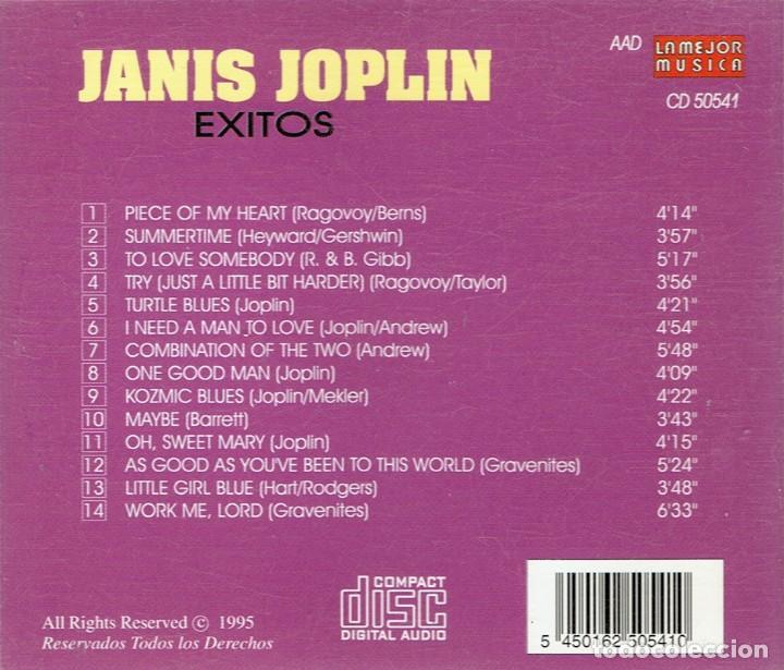 CDs de m&uacute;sica: CD JANIS JOPLIN EXITOS - Foto 2