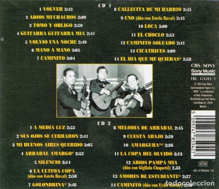 CDs de m&uacute;sica: LOS PANCHOS CANTA A GARDEL ( 2 CD) - Foto 2