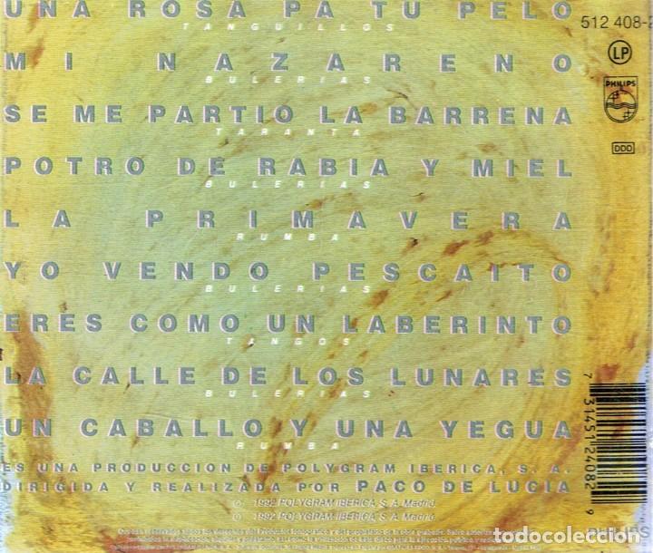 CDs de m&uacute;sica: CD CAMAR&Oacute;N &uml;POTRO DE RABIA Y MIEL&uml; - Foto 2