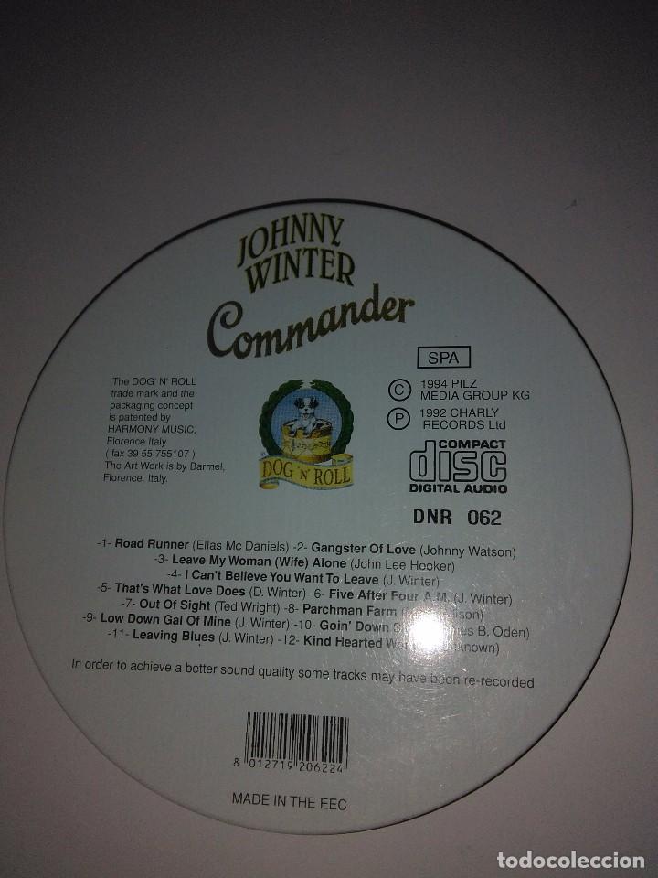 CDs de m&uacute;sica: COMMANDER. Johnny Winter - Foto 2