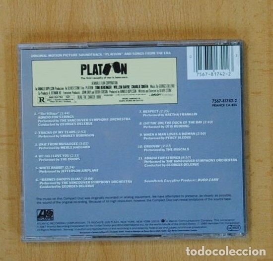 CDs de m&uacute;sica: VARIOS - PLATOON BSO - CD - Foto 2