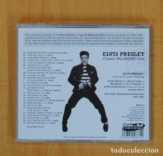 CDs de m&uacute;sica: ELVIS PRESLEY - CLASSIC BILLBOARD HITS - CD - Foto 2