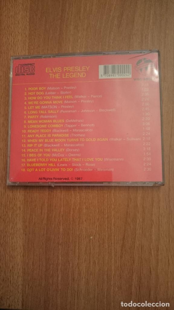 CDs de m&uacute;sica: CD ELVIS PRESLEY -THE LEGEND - Foto 2