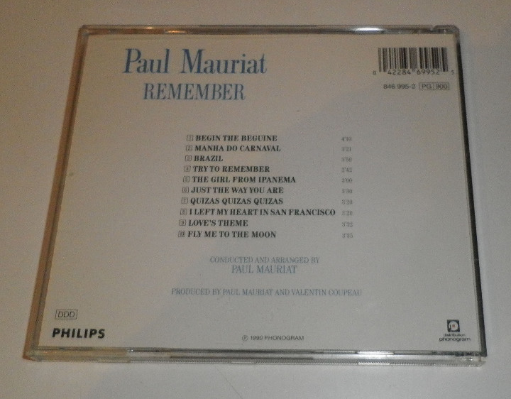 CDs de m&uacute;sica: paul mauriat  remember cd - Foto 2