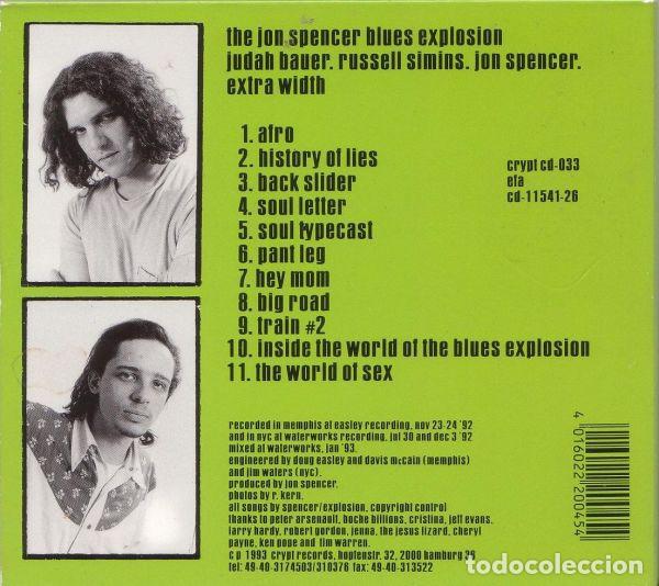 CDs de m&uacute;sica: Blues Explosion - Extra Width - CD Digipack Precintado - Foto 2