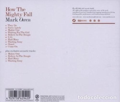 CDs de m&uacute;sica: Mark Owen - How The Mighty Fall - CD - Foto 2