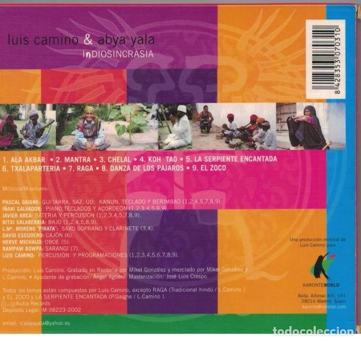 CDs de m&uacute;sica: LUIS CAMINO & ABYA YALA-CD InDiosincrasia - Foto 2