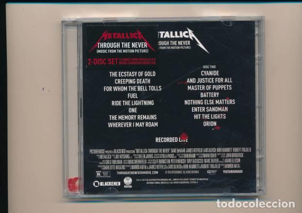 CDs de m&uacute;sica: METALLICA THROUGH THE NEVER DOBLE CD - Foto 1