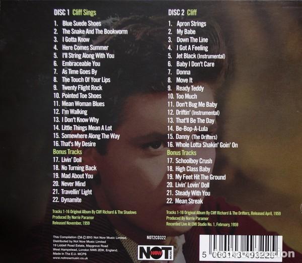 CDs de m&uacute;sica: Cliff Richard - Cliff Sings - 2xCD Precintado - Foto 2