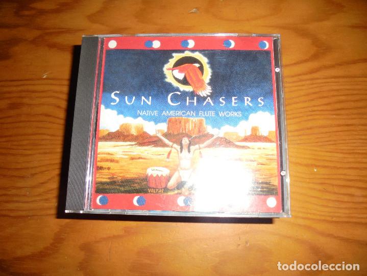 Musik-CDs: SUN CHASERS. NATIVE AMERICAN FLUTE WORKS. CD. TALKING TACO  1993.  IMPECABLE