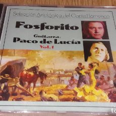 CDs de Música: FOSFORITO - GUITARRA: PACO DE LUCÍA - VOL 1. CD / DIVUCSA-PERFIL - 1991 / 16 TEMAS / PRECINTADO.. Lote 107681183