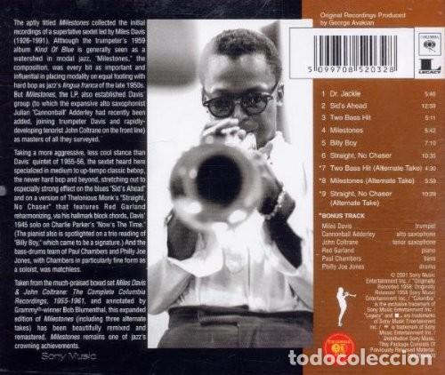 CDs de m&uacute;sica: Miles Davis - Milestones - CD - Foto 2