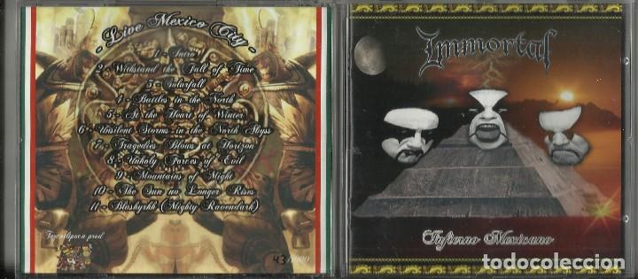CDs de m&uacute;sica: Immortal &lrm;cd Infierno Mexicano copia 43 de 1000