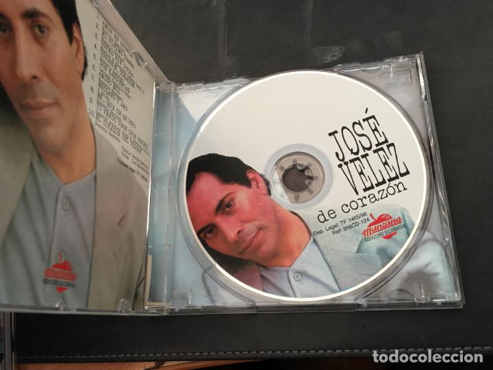 CDs de m&uacute;sica: JOSE VELEZ (DE CORAZON ) CD 10 TRACK (CDI13) - Foto 2