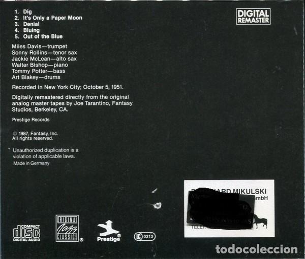 CDs de m&uacute;sica: Miles Davis Featuring Sonny Rollins - Dig - CD - Foto 2