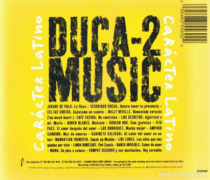 CDs de m&uacute;sica: CD CAR&Aacute;CTER LATINO  DUCA - 2 MUSIC - Foto 2
